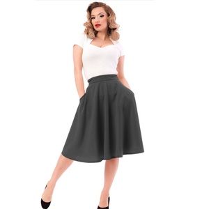 Steady clothing charcoal gray circle skirt